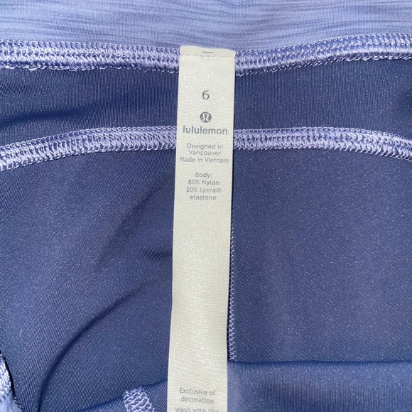 Lululemon Invigorate Heather Periwinkle 25” Leggings - Picture 6 of 7